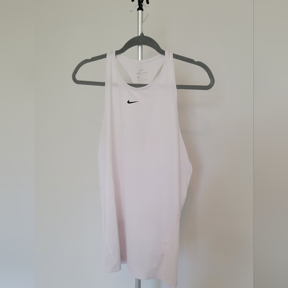 Nike Women's DRI-FIT White Tank Top - Picture 1 of 3